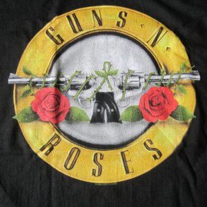 本物 90’s Guns N' Roses 拳銃×トランプ×薔薇 Tシャツ 1990's GUNS N' ROSES T-SHIRT - Cocky Crew Store -Antiques